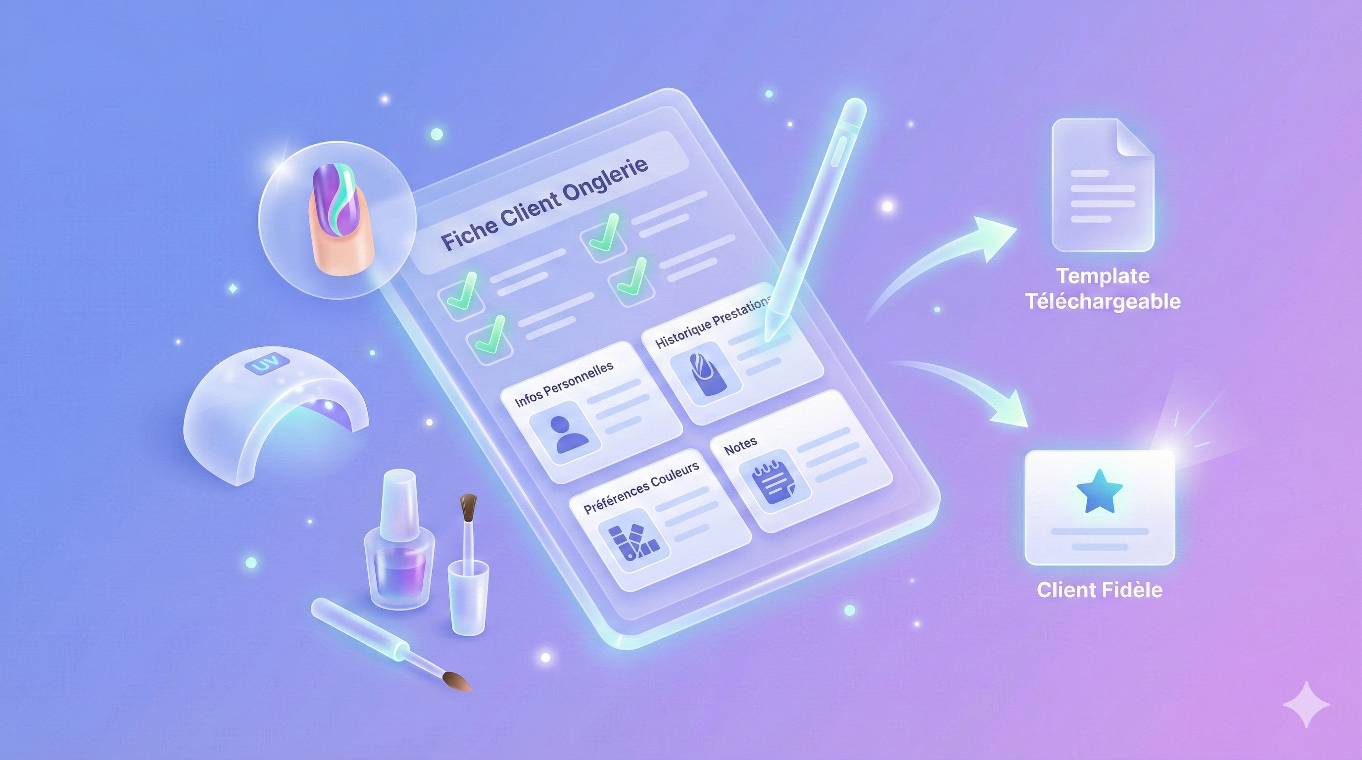 Fiche client onglerie parfaite : le guide complet + template