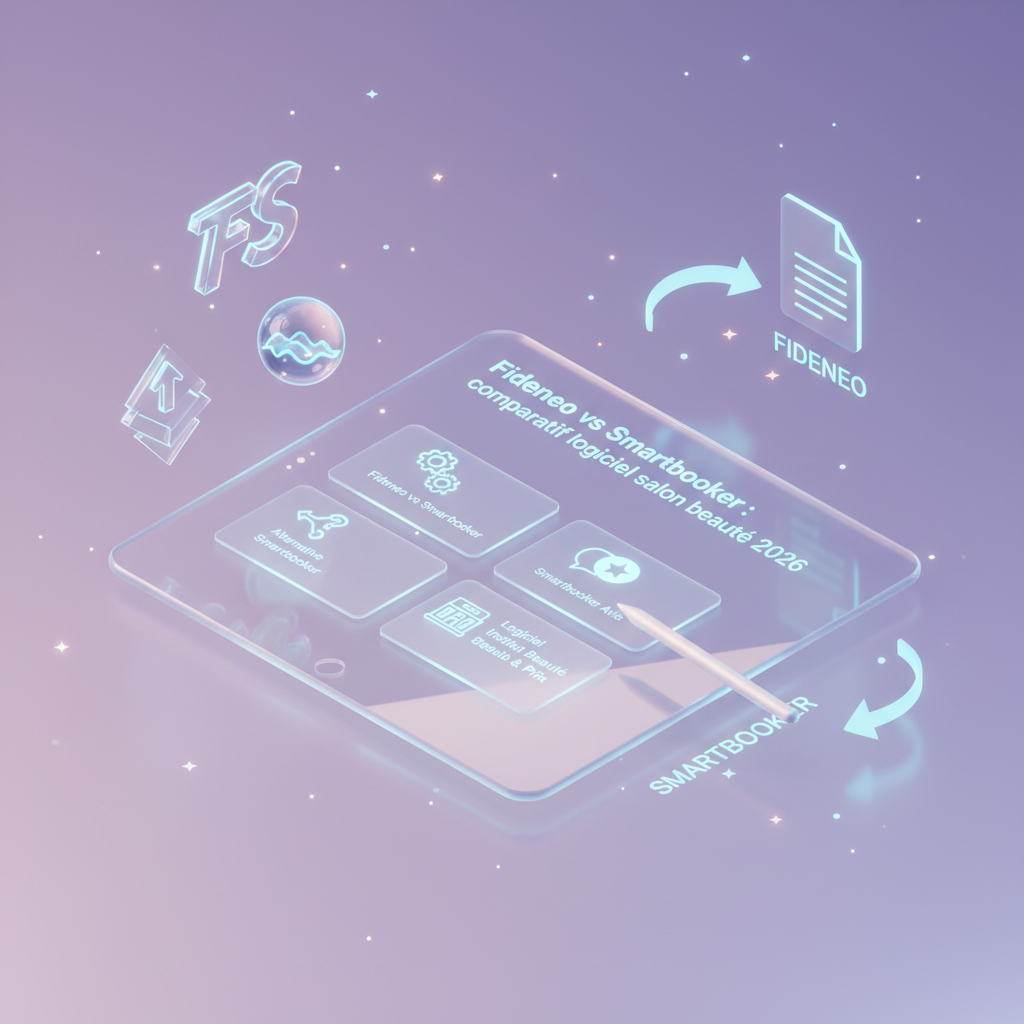 Fideneo vs Smartbooker : comparatif logiciel salon beauté 2026