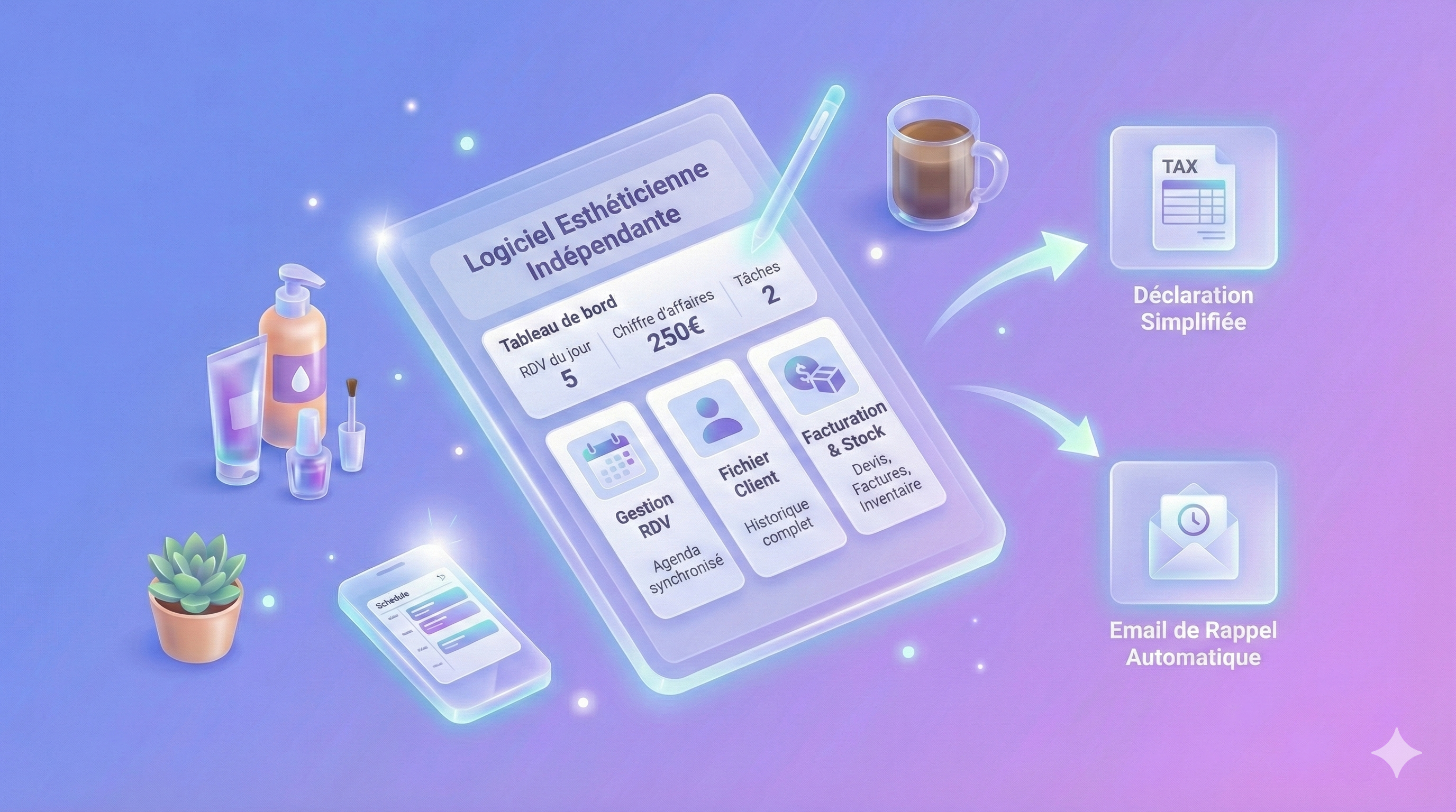 Logiciel esthéticienne indépendante : gère tout seule efficacement